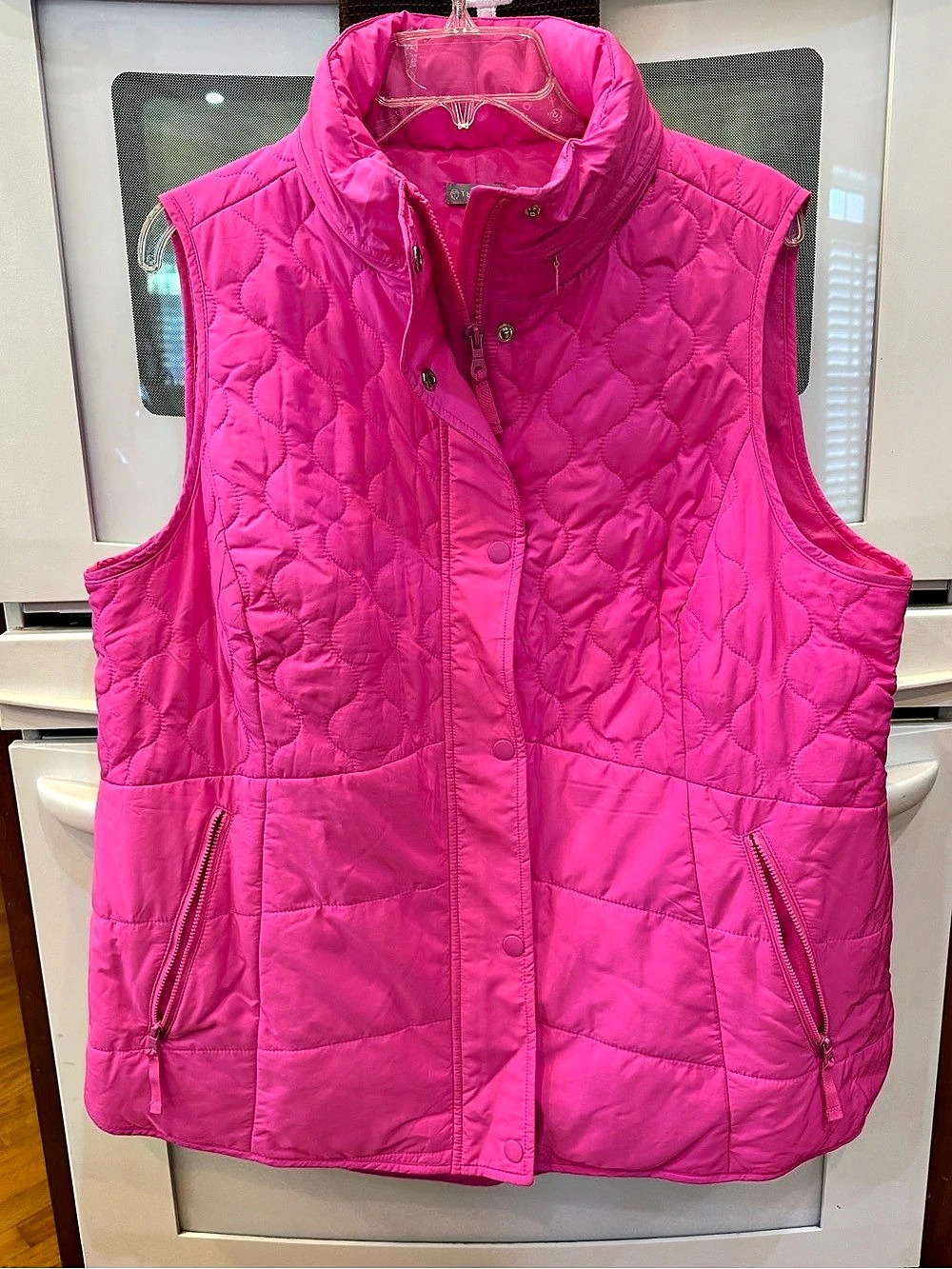 Talbots Quilted Vest in Pink